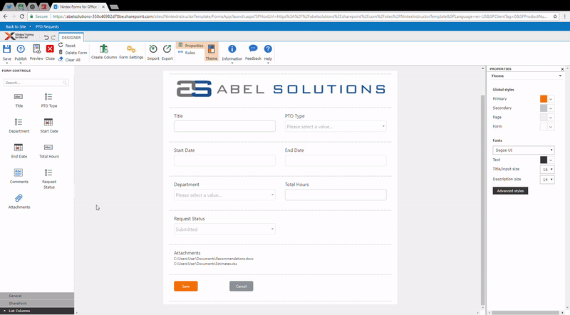 Nintex Responsive Forms Add Row and Change Column Width 800px 1 - 5 Great Features of the Nintex Responsive Form Designer