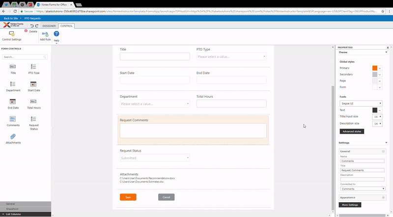 Nintex Responsive Forms Theme 800px 1 - 5 Great Features of the Nintex Responsive Form Designer