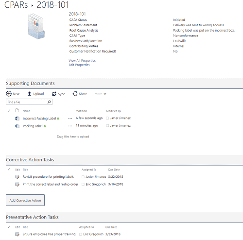 TOTM 2018.03 4 - Using Microsoft SharePoint as the ISO Quality Management System to Meet your ISO CAPA Standards